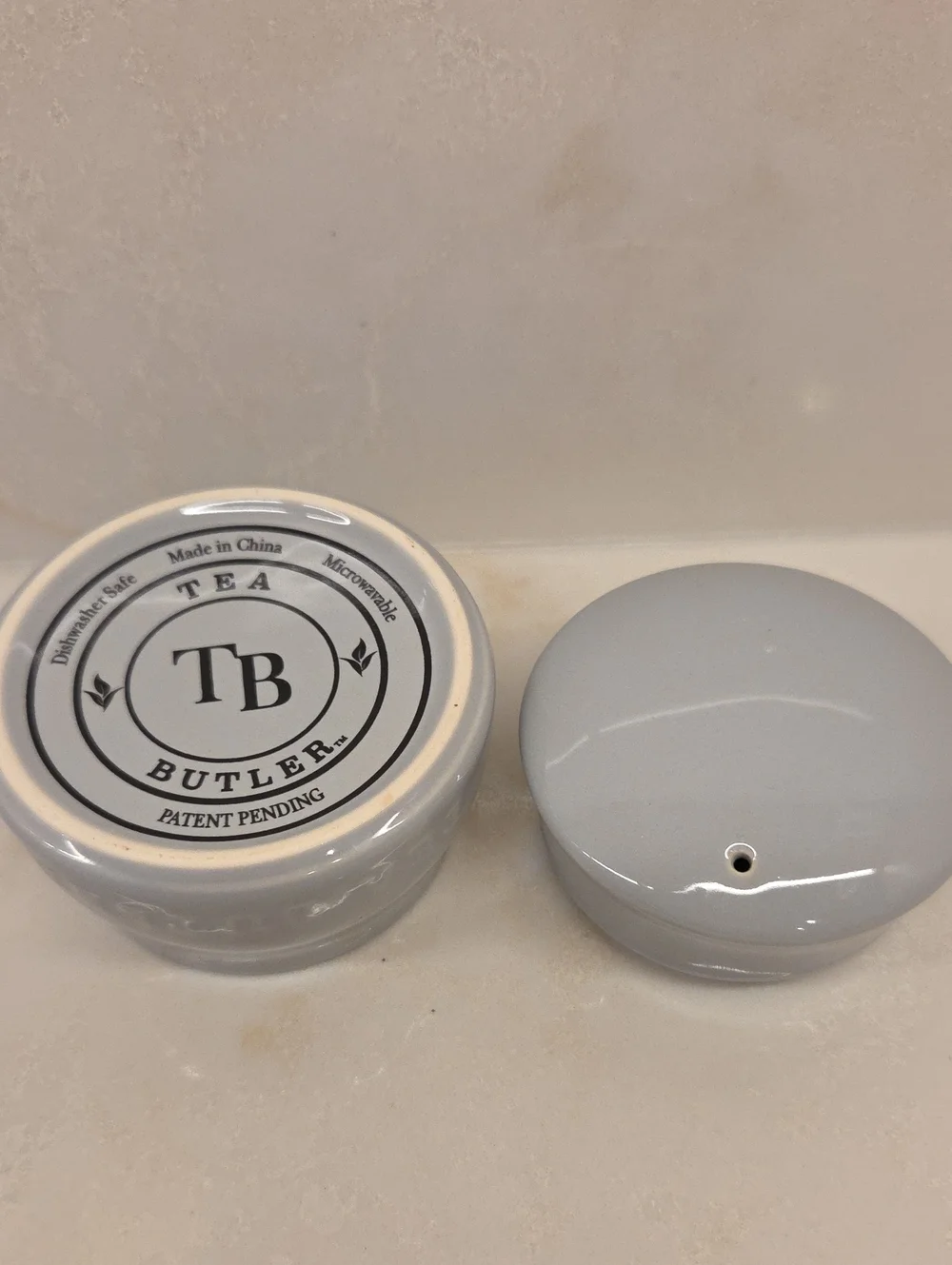 🚦3for$15🚦Tea Butler Ceramic Tea Bag Holder in Light Gray